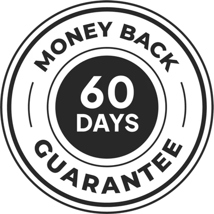 60 day money back guarantee badge
